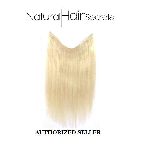 NHS 613 Platinum Blonde 21" FlipIN Wire Human Remy Hair Extension
