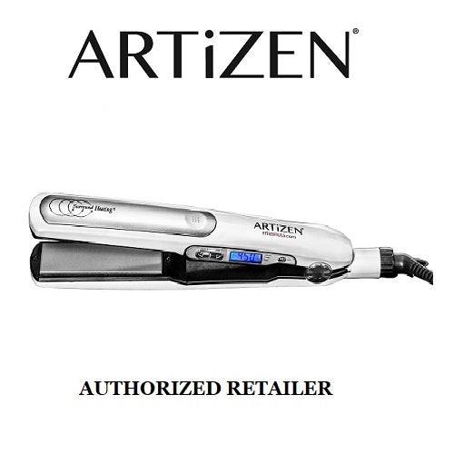 Artizen Dolphin Hydro-Ionic AR5700 1 inch Ceramic Hair Iron Straightener White